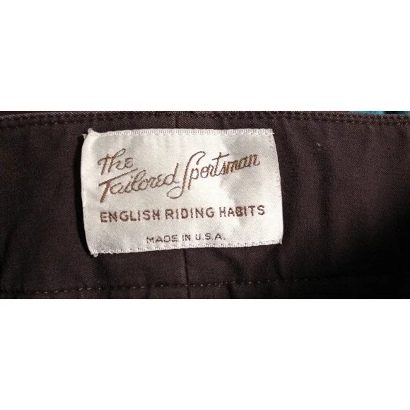 The Tailored Sportsman Women's Brown Equestrian Riding Breeches SZ 26 USA Made - Picture 3 of 11